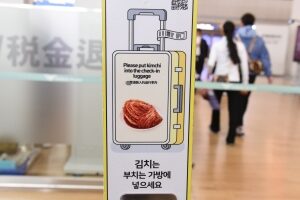 「キムチは手荷物にしちゃだめよ」