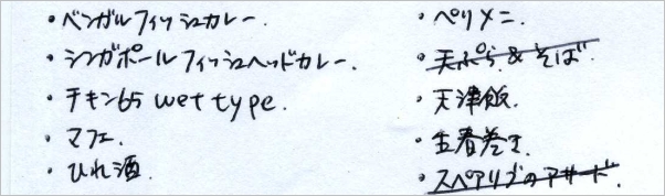 食材管理リスト