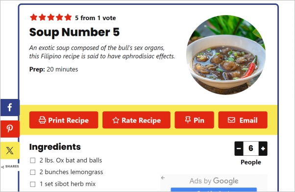 スープナンバーファイブ