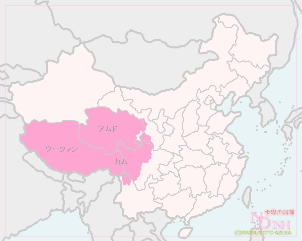 中国チベット地図
